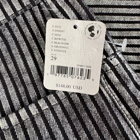 We The Free Tinsley Metallic Stripe Wide Leg Pants Size 29 NWT Never Worn - Picture 4 of 7